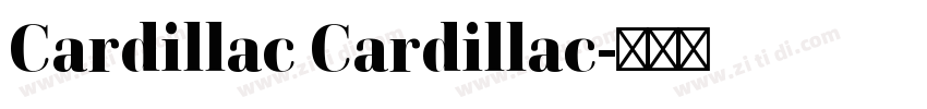 Cardillac Cardillac字体转换